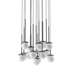 MIORI 16-flammige Kugelglas-Pendellampe