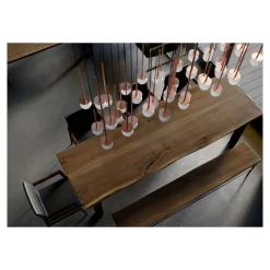 MIORI 14-flammige Kugelglas-Pendellampe