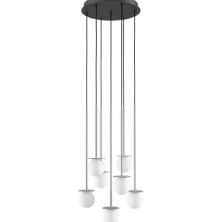 MIORI 7-flammige Kugelglas-Pendellampe