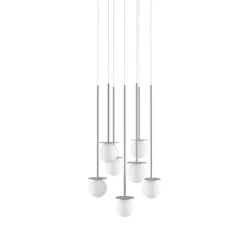 MIORI 7-flammige Kugelglas-Pendellampe
