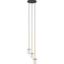 MIORI 3-flammige Kugelglas-Pendellampe