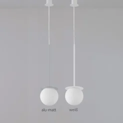 MIORI Kleine Kugelglas Pendelleuchte
