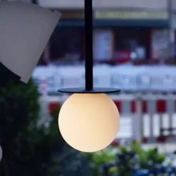 MIORI Kleine Kugelglas Pendelleuchte
