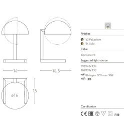 MJA Design Klassiker Tischleuchte