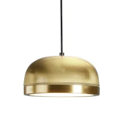 MOLLY M Halbrunde LED Pendelleuchte aus Messing oder Kupfer
