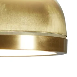MOLLY M Halbrunde LED Wandleuchte oder Deckenleuchte mit Farbvariationen aus Messing oder Kupfer
