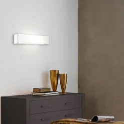 MONOBLOQUE elegant weiße Wandleuchte aus Draht und Stoff