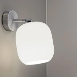 MUREA Verstellbare Wandleuchte aus Opalglas