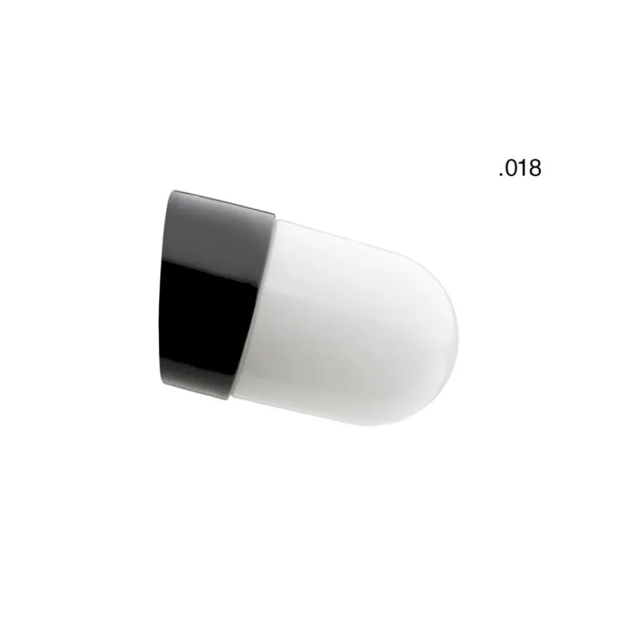 MURI Wandleuchte Porzellan in Schwarz IP54
