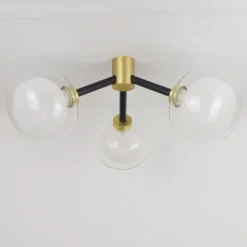 NABILA Glas-Leuchte 3-flammig