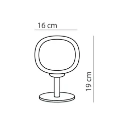 NABILA Italienische Tischleuchte mit hochwertigem Glas