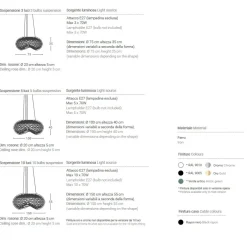NET Italienische Design Hängeleuchte 100 cm