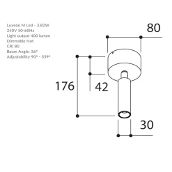 NOBEL ELBOW Dreh- und schwenkbarer LED Deckenspot