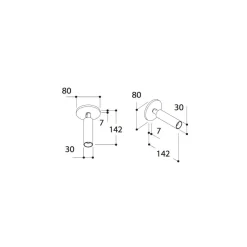NOBEL ELBOW WC dimmbarer Dreh- und schwenkbarer LED Deckenspot