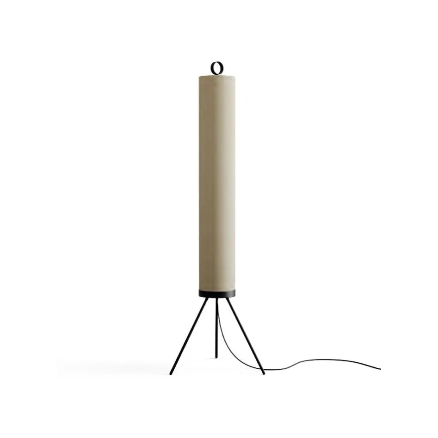 NOVELLA Bodenstehlampe Leinen Beige