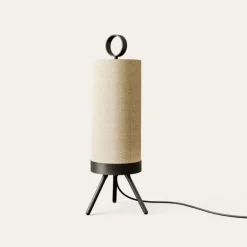 NOVELLA Stehlampe Leinen Beige