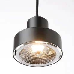 NOX Kleine schwarze Design Hängeleuchte