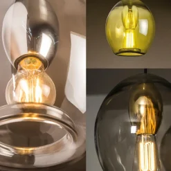 OLIJF Pendelleuchte mit ovalem Glas
