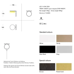 OLIMPIA Innovative LED Wandleuchte