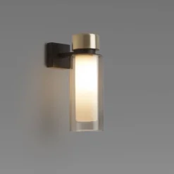 OSMAN Italienische Design-Wandleuchte Glas Messing