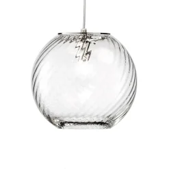 OTO Italienische Kugelglas Leuchte mit gedrehtem Glas