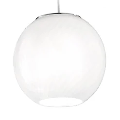 OTO Italienische Kugelglas Leuchte mit gedrehtem Glas