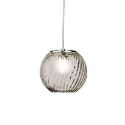 OTO Italienische Kugelglas Leuchte mit gedrehtem Glas
