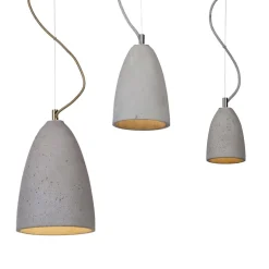 PHOEBE Beton Pendelleuchte Glockenform