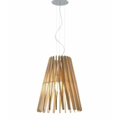 PIANO Große Design Hängeleuchte aus Holz