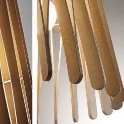 PIANO Große Design Hängeleuchte aus Holz