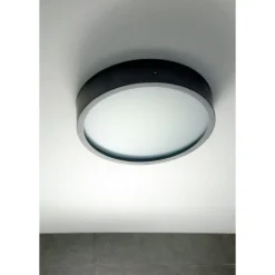 PLANA runde, flache Deckenleuchte aus Beton