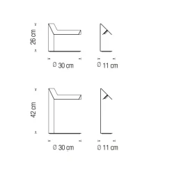 PLIÉ LED Tischleuchte aus gefaltenem Aluminiumblech in Weiß oder Schwarz