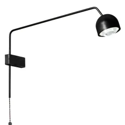PRAX Ausleger Wandleuchte in Schwarz od. Weiß