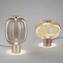 RIFLESSO Farbige Glas-Tischleuchte
