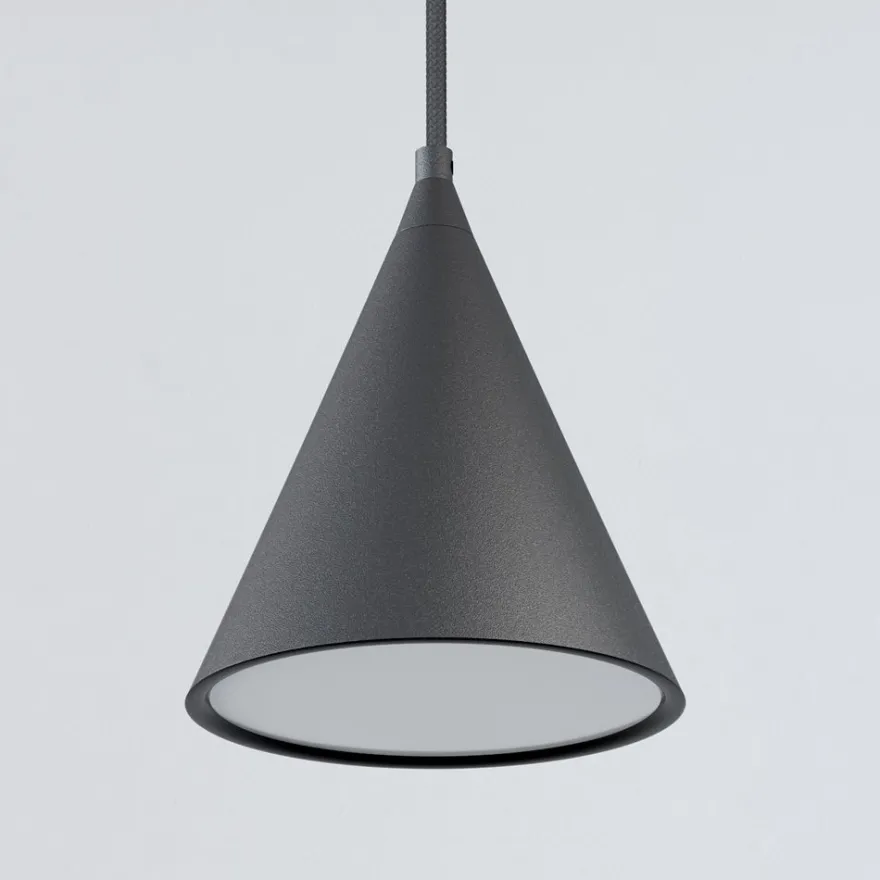 RIM Pendellampe aus Metall in Schwarz