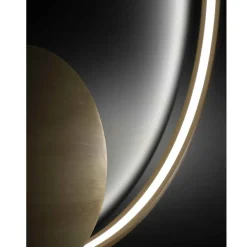 RINGS Ring LED Design Hängeleuchte Messing