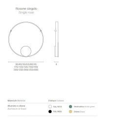 RINGS Ring LED Design Wandleuchte