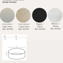 ROCK Tisch- und Bodenstehleuchte aus Glas und Keramik