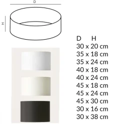 ROCK Tisch- und Bodenstehleuchte aus Glas und Keramik
