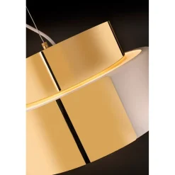 ROLLO Design Pendelleuchte mit Messing-Blende