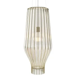SAYA 75 Italienische Hängeleuchte mit kunstvollem Glas