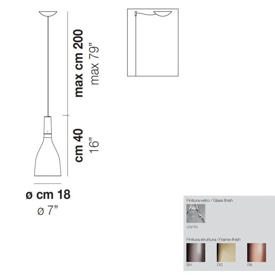 SCINTILLA Hochwertige Glasleuchte