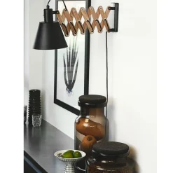 SCISSOR Moderne Scherenlampe matt Schwarz