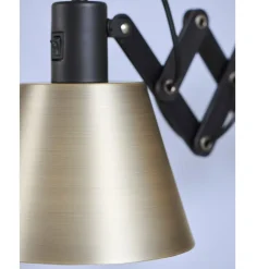 SCISSOR Scherenlampe mit Messing-Schirm
