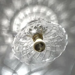 SHOW Wandleuchte Lampenglas mit Schliff