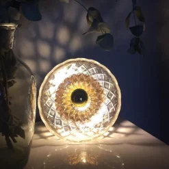 SHOW Wandleuchte Lampenglas mit Schliff