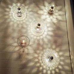 SHOW Wandleuchte Lampenglas mit Schliff