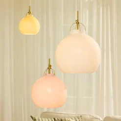 SIENA Glas-Pendelleuchte in sanften Farben