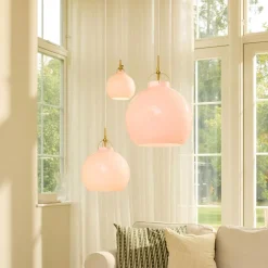 SIENA Glas-Pendelleuchte in sanften Farben