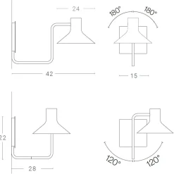 SISTER Design-Wandleuchte
